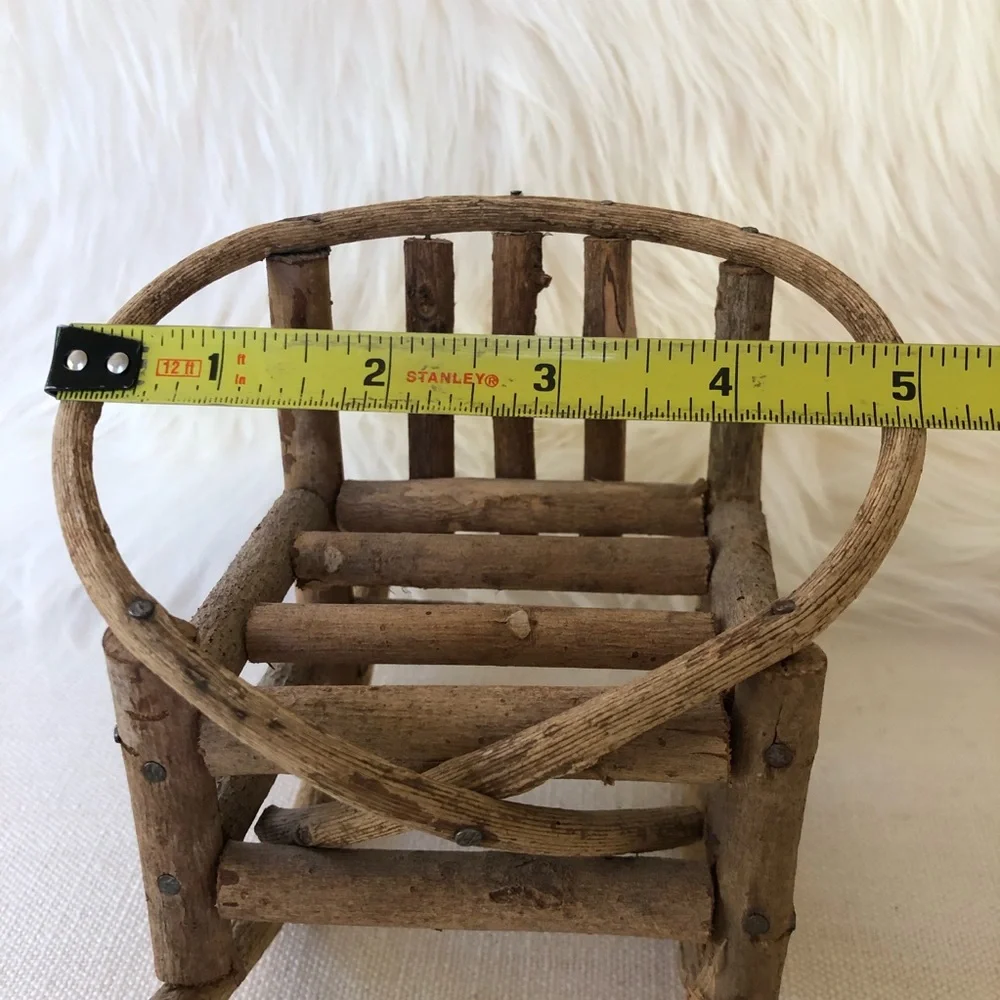 Miniature Twig Rocking Chair - Picture 9 of 12